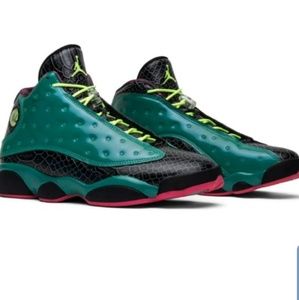 JORDAN RETRO 13 DB CHARCOAL GREEN & BLACK 11